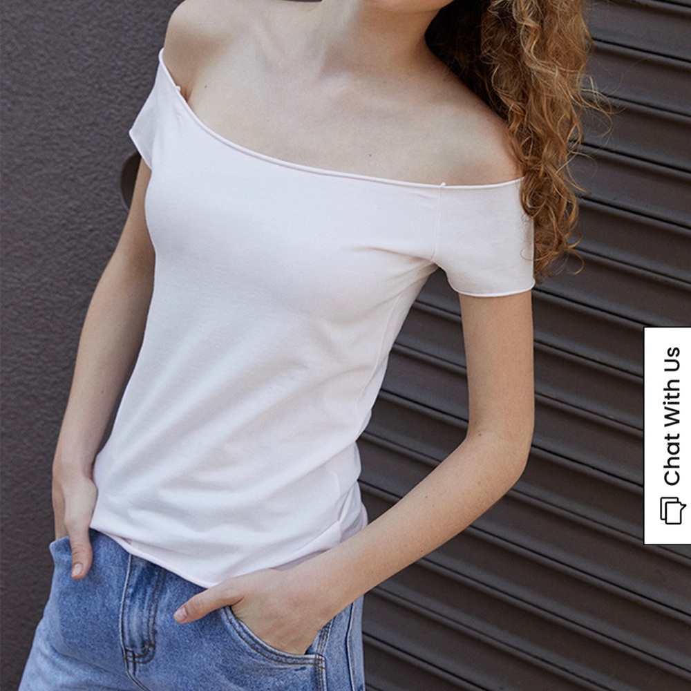 John Galt Pacsun Women’s/Junior’s Size Small Off The Shoulder Pale Pink Top